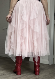 ITALIA MODA oversized tule rok gevoerd