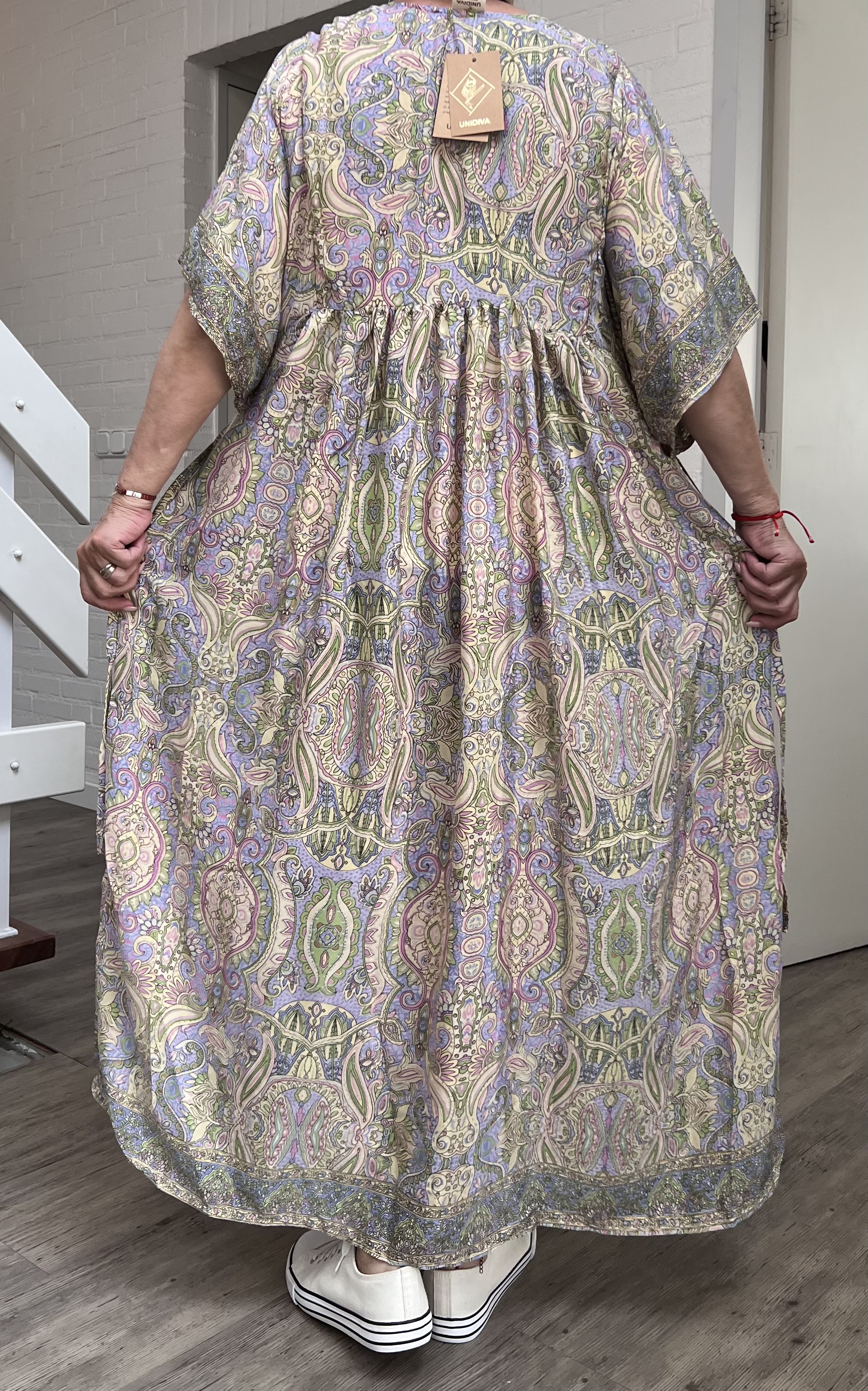 ITALIA oversized viscose/zijde A-lijn zomer jurk/in meerdere kleuren