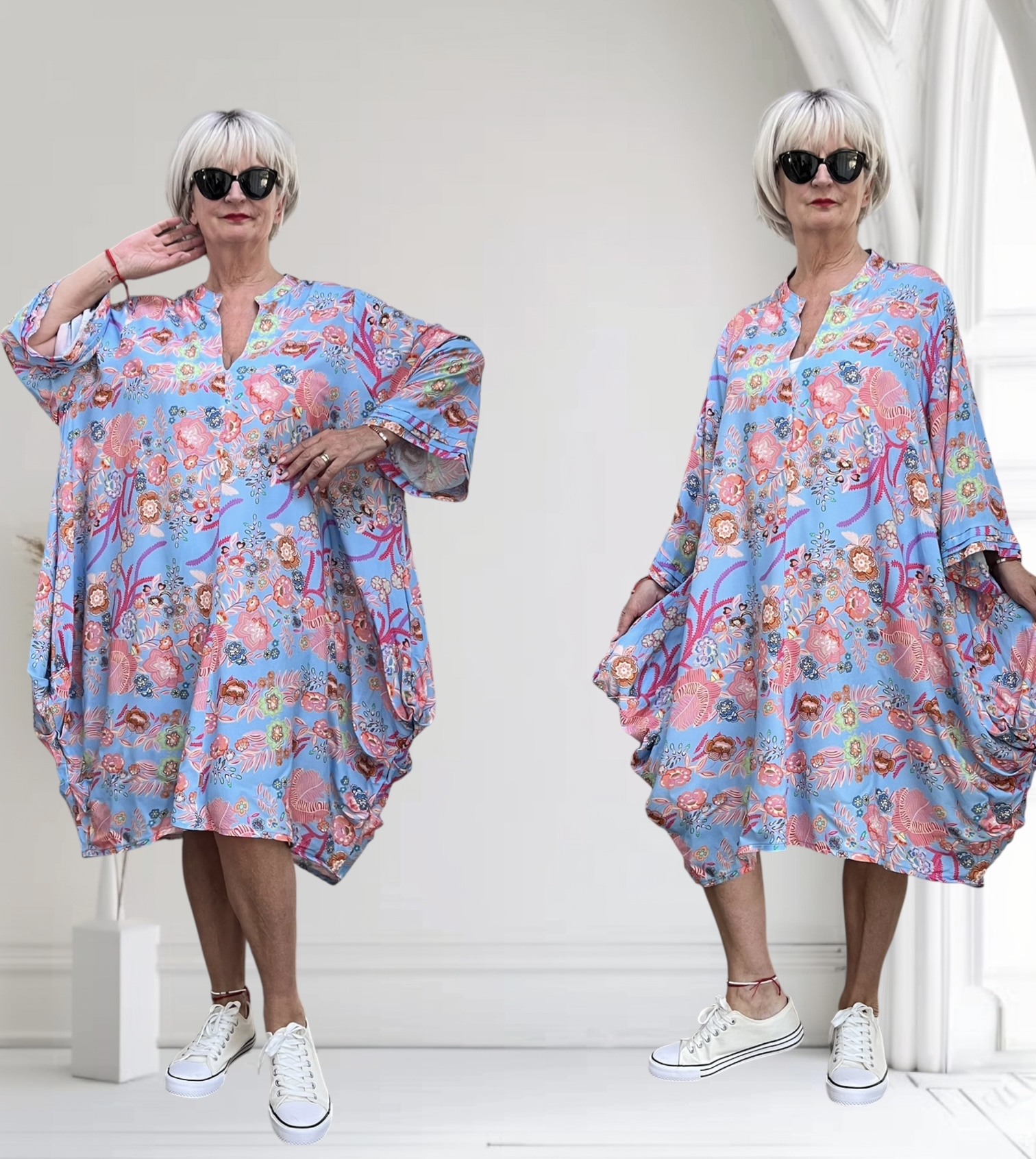Vincenzo Allocca oversized viscose jurk/tuniek