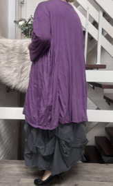 Moonshine oversized  katoen tricot tuniek/jurk apart stretch/in meerdere kleuren