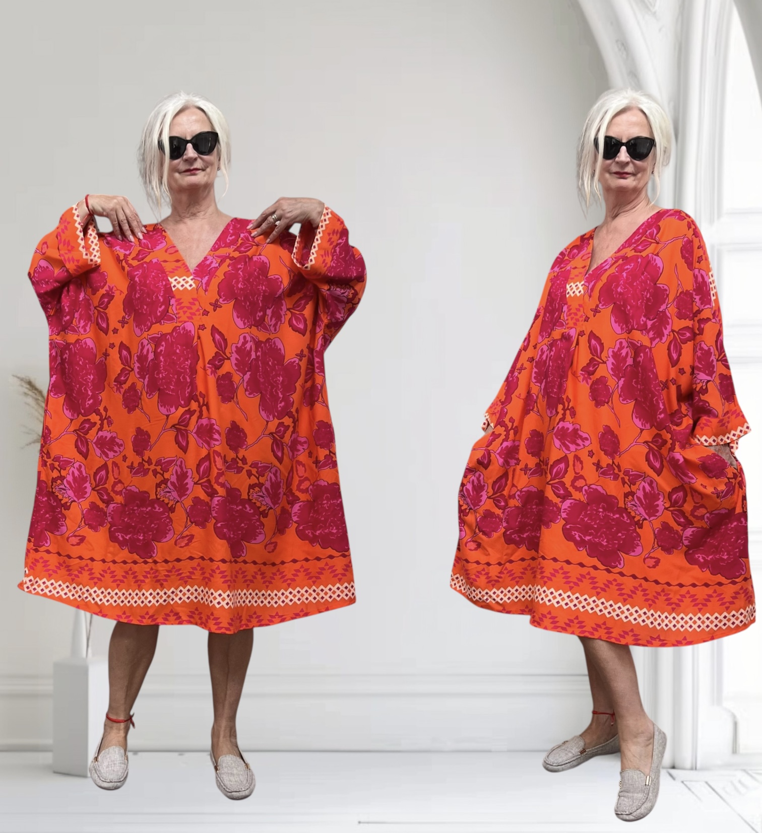 Vincenzo Allocca oversized viscose jurk/tuniek