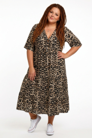 Vincenzo Allocca oversized viscose  BOHO A-lijn jurk apart