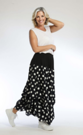 AKH oversized visose rok met verstelbare plooien