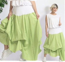 AKH oversized katoen rok met verstelbare plooien