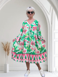 SISSI viscose  ibiza look A-lijn tuniek/jurk