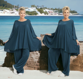 AKH oversized viscose A-lijn top/tuniek stretch