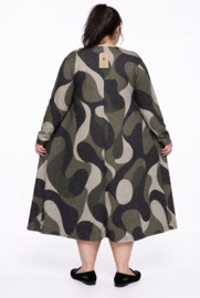 ITALIA MODA viscose mix A-lijn wijde jurk met zakken /stretch