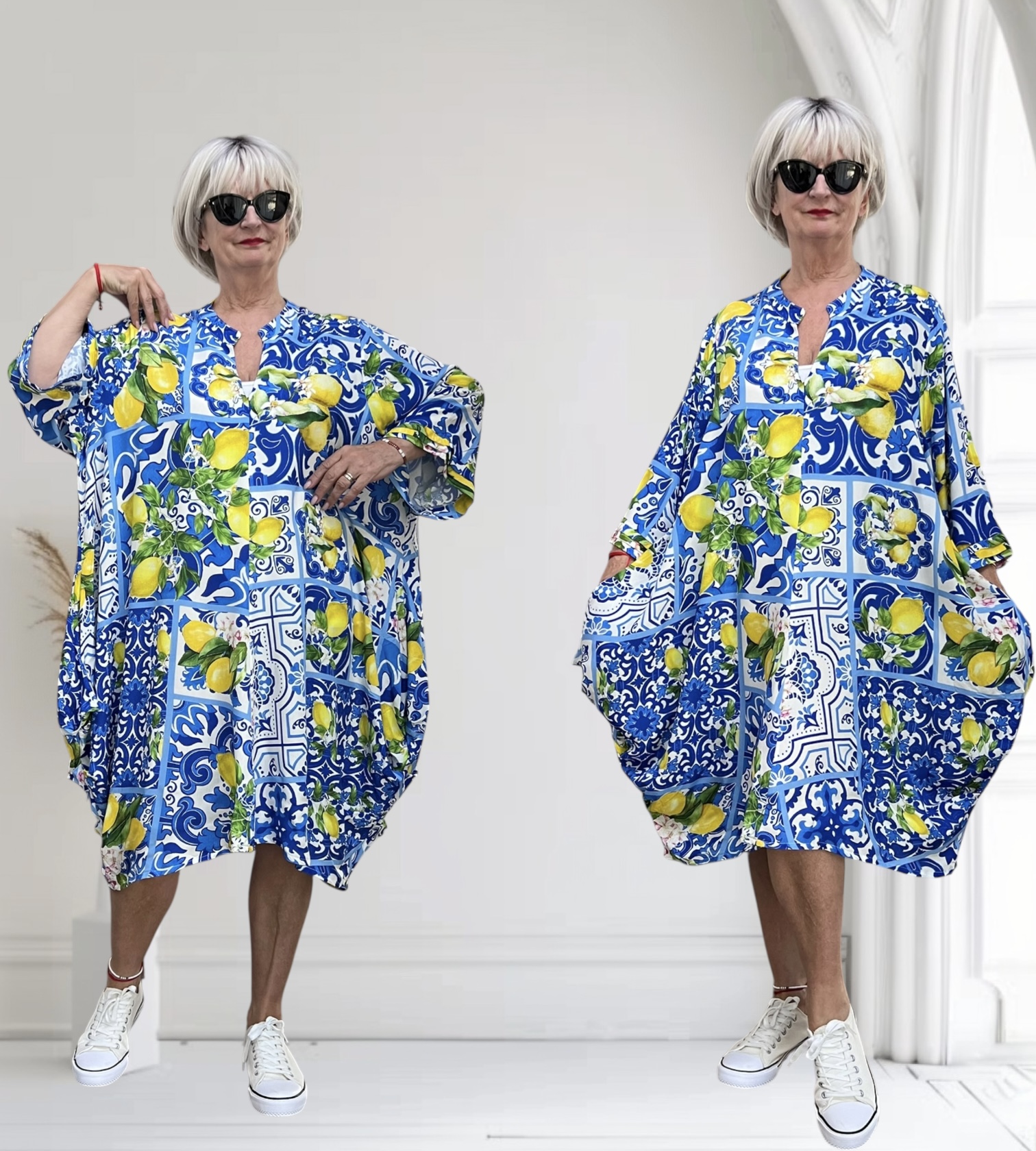 Vincenzo Allocca oversized viscose jurk/tuniek