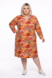 Ophilia premium kwaliteit katoen jurk  stretch