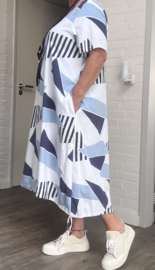 KEKOO design viscose ballon jurk/ stretch