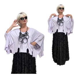 Naveed  oversized viscose jersey top/stretch