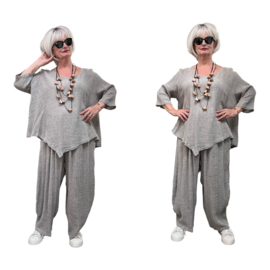 Moonshine oversized linnen top/tuniek apart