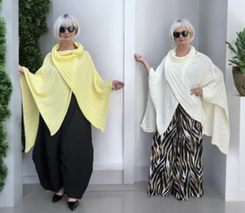 Italia Moda oversized gebreide top/poncho stretch/in meerdere kleuren