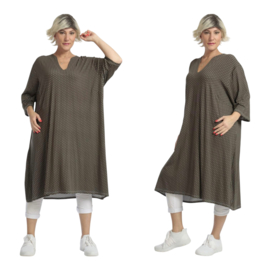AKH oversized viscose jurk/tuniek apart  stretch
