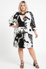 Vincenzo Allocca oversized viscose  jurk/tuniek  apart