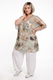 ONE OF A KIND  viscose zomer poncho/tuniek