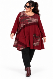 New Collection katoen A-lijn  tuniek stretch  /in meerdere kleuren