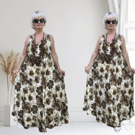Sissi A-lijn viscose jurk apart
