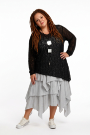 ITALIA MODA  oversized  KANTEN viscose top( veel stretch)/in meerdere kleuren