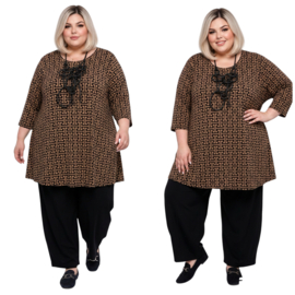 Naveed oversized viscose mix A-lijn tuniek stretch