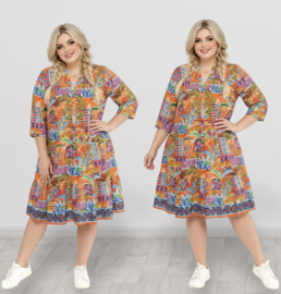 One Summer katoen A-lijn jurk