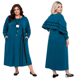 dYb katoen jurk met zakken/ apart stretch