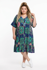 One Summer  viscose A-lijn jurk