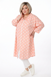 AKH oversized viscose A-lijn blazer/vest