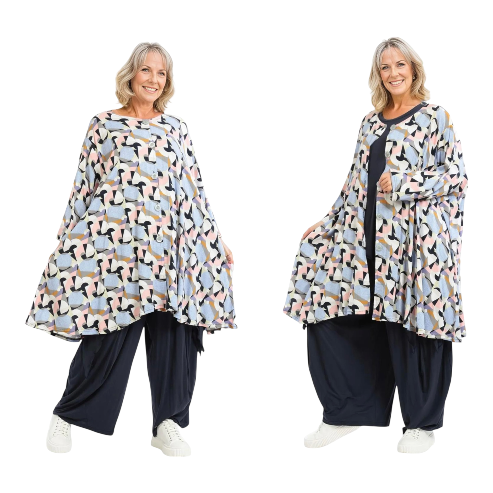 AKH viscose oversized A-lijn blouse/tuniek