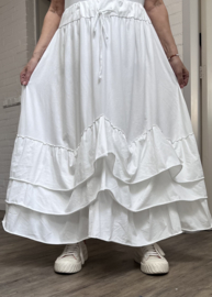 Moonshine katoen jersey rok wit