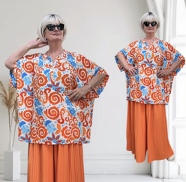 ITALIA oversized viscose blouse
