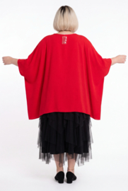 ITALIA MODA  viscose tuniek/poncho met kant en ketting /stretch/meerdere kleuren