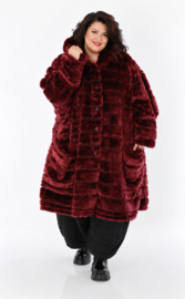 AKH oversized winterjas in van knuffelige pluche kwaliteit