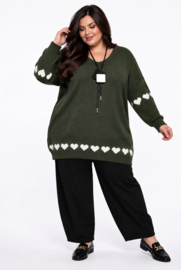 ITALIA oversized acryl gebreide tuniek/top /in meerdere kleuren