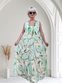 Sissi A-lijn viscose jurk apart /in meerdere kleuren