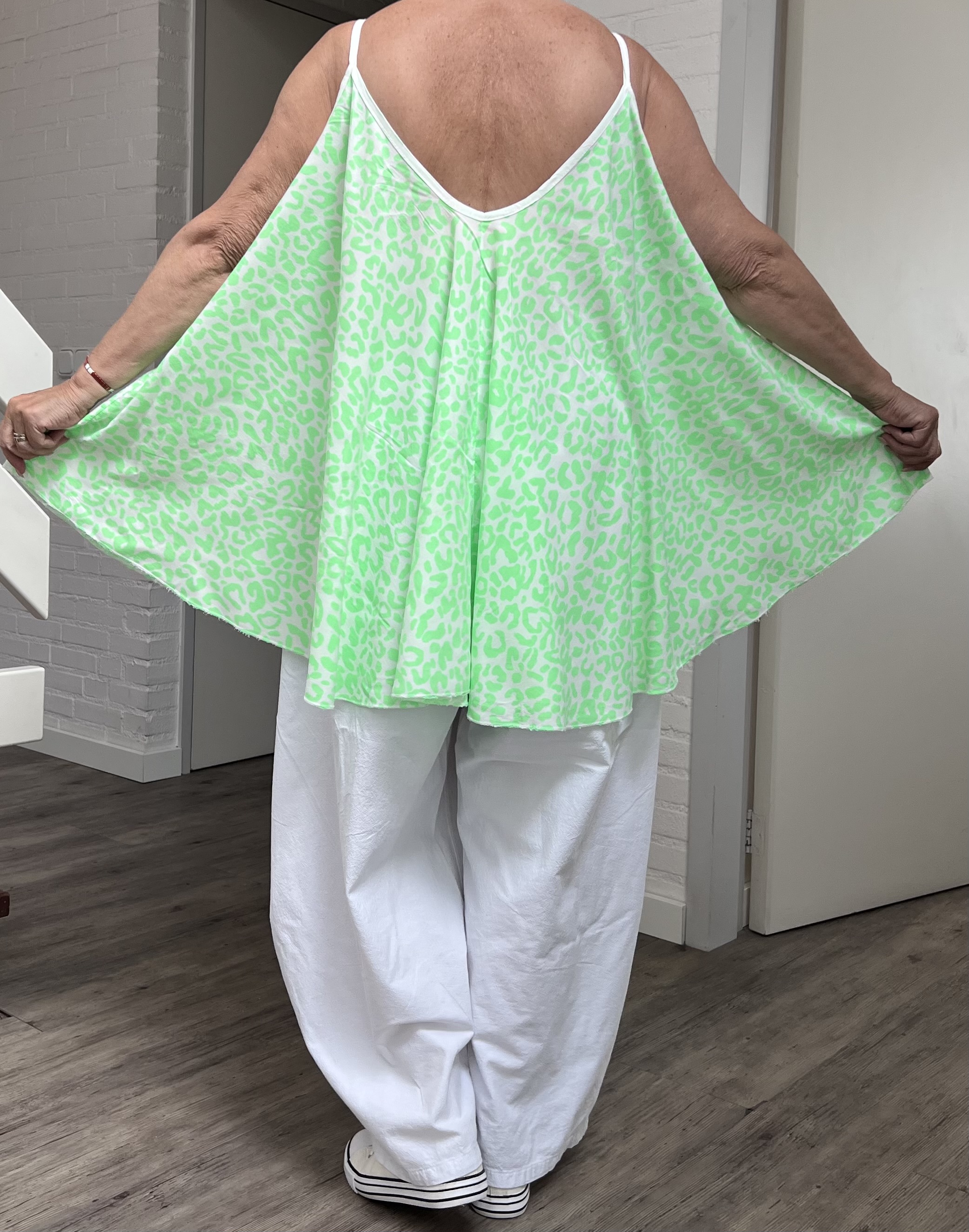 ITALIA oversized viscose A-lijn zomer top/in meerdere kleuren