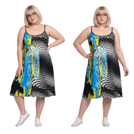Ophilia viscose A-lijn tuniek/jurk  stretch
