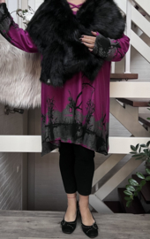 Julietta elegante eco bont  stola/ sjaal winter wrap /in meerdere kleuren