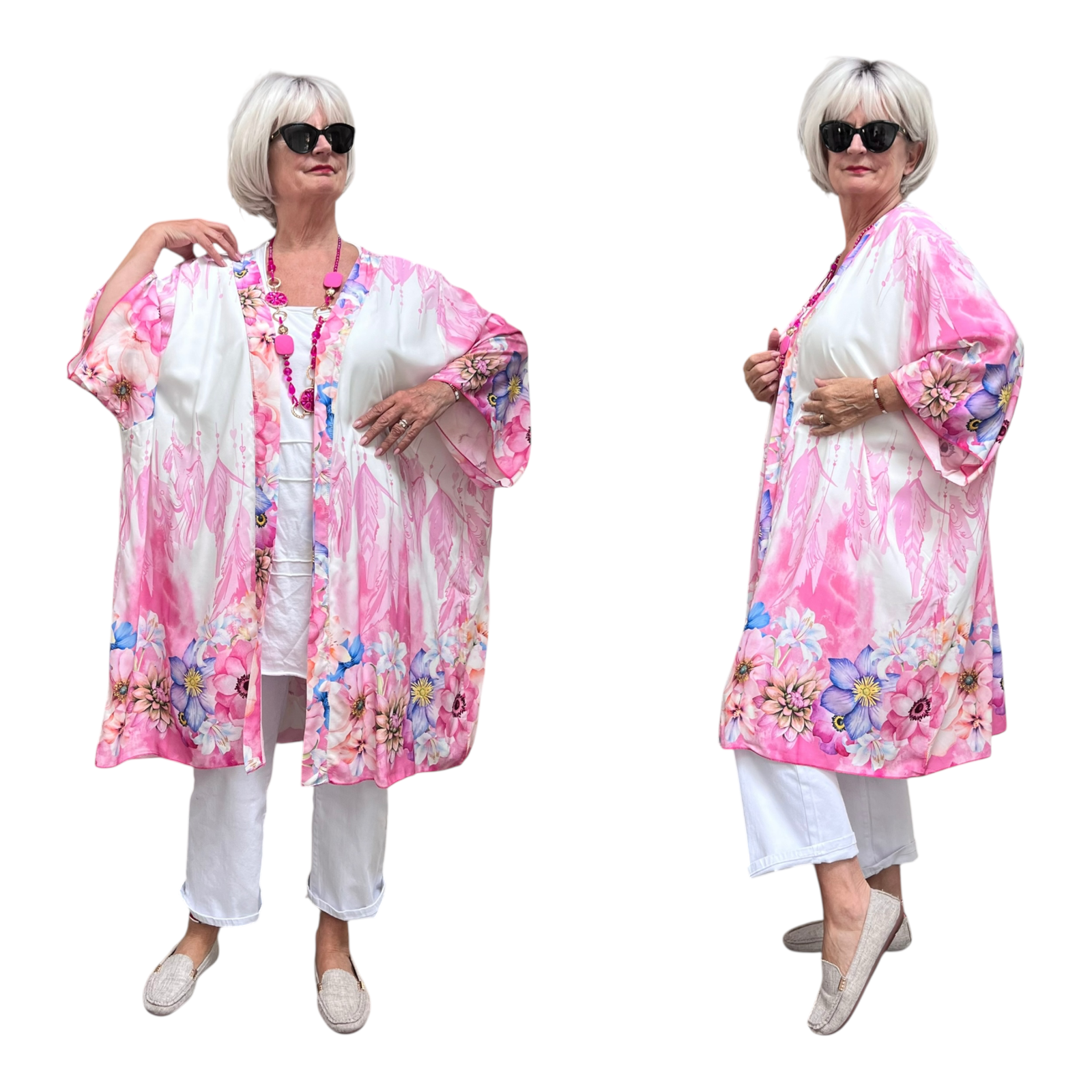 ITALIA oversized viscose zomer vest
