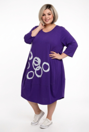 New Jersey viscose ballon jurk stretch