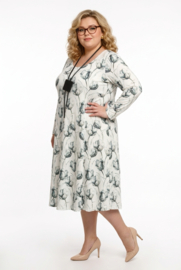 New Jersey viscose A-lijn jurk stretch