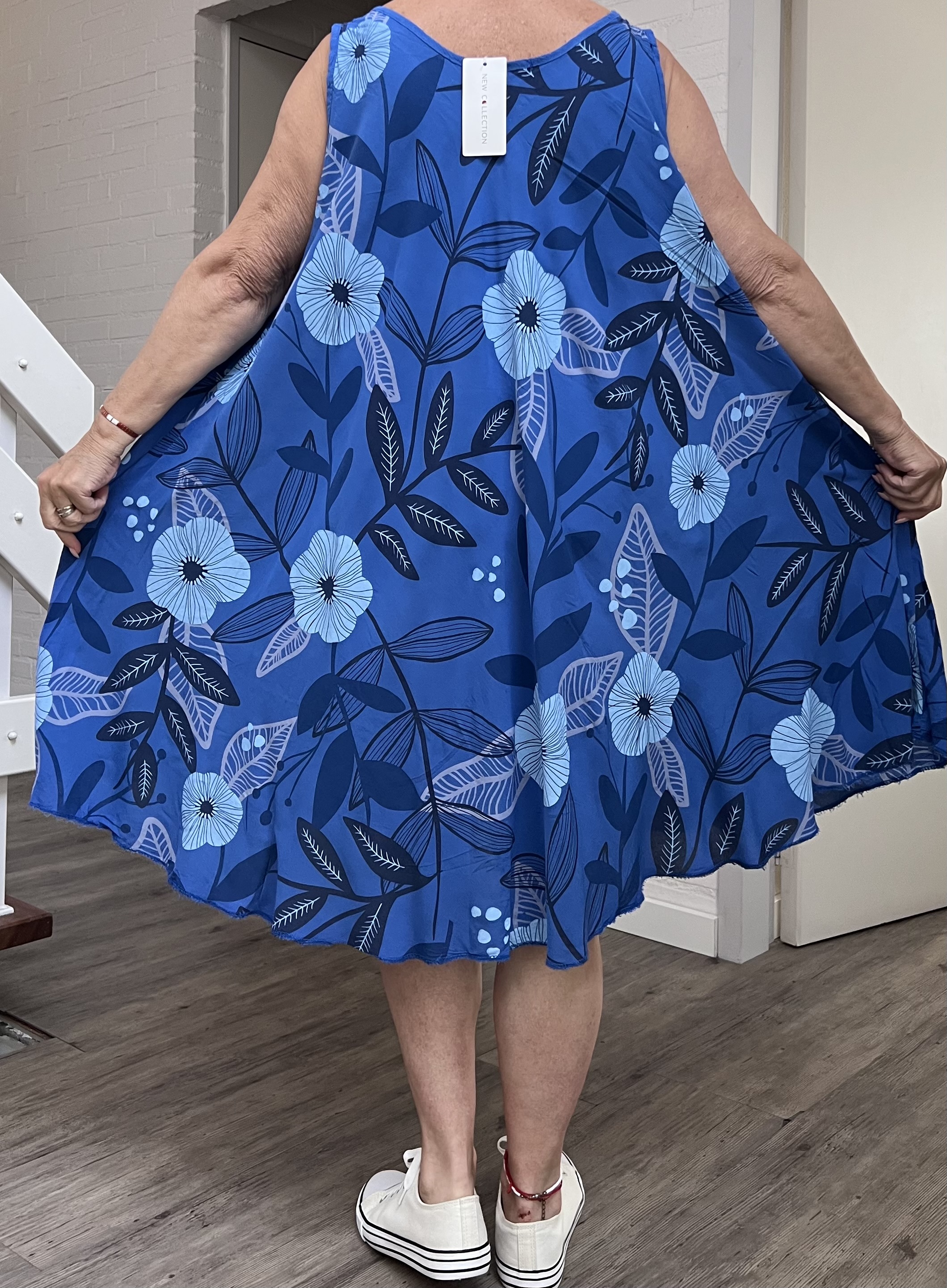 ITALIA oversized viscose A-lijn zomer jurk/in meerdere kleuren