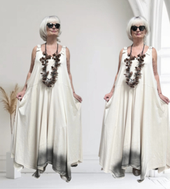 Vincenzo Allocca de modieuze kleuring oversized mouwloze A-lijn jurk apart/stretch