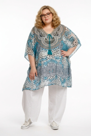 ONE OF A KIND  viscose zomerponcho/tuniek