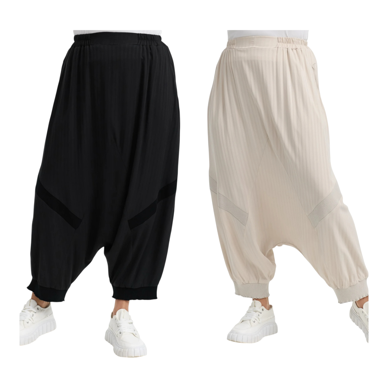 KEKOO design viscose harembroek stretch/in meerdere kleuren