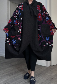ITALIA MODA zachte wolmix jas/mantel/vest/blazer stretch /in meerdere kleuren