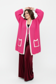 ITALIA oversized acryl mix gebreide vest /in meerdere kleuren