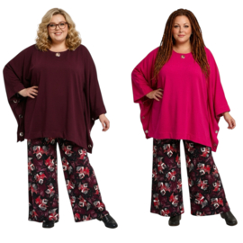 ITALIA MODA  oversized winter katoen tuniek/ poncho stretch /in meerdere kleuren