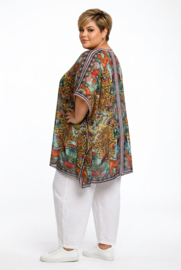 ONE OF A KIND  viscose zomer poncho/tuniek