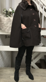 ITALIA oversized  mantel/poncho  wol/viscose /in meerdere kleuren